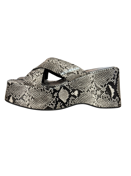 matisse platform snakeskin sandal