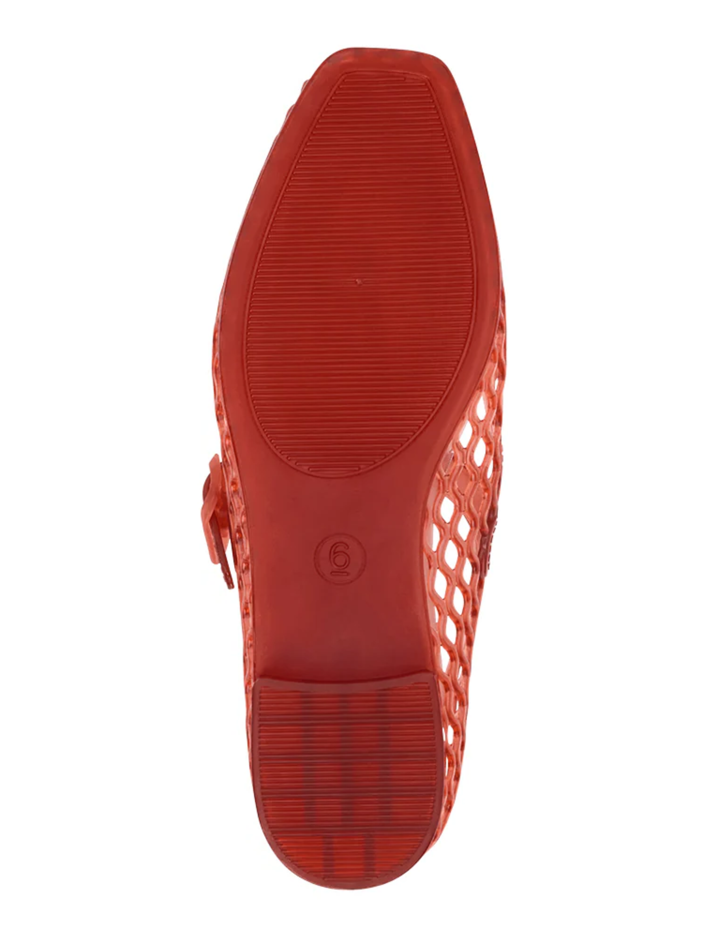 VICKY MARY JANE JELLY FLAT X RED