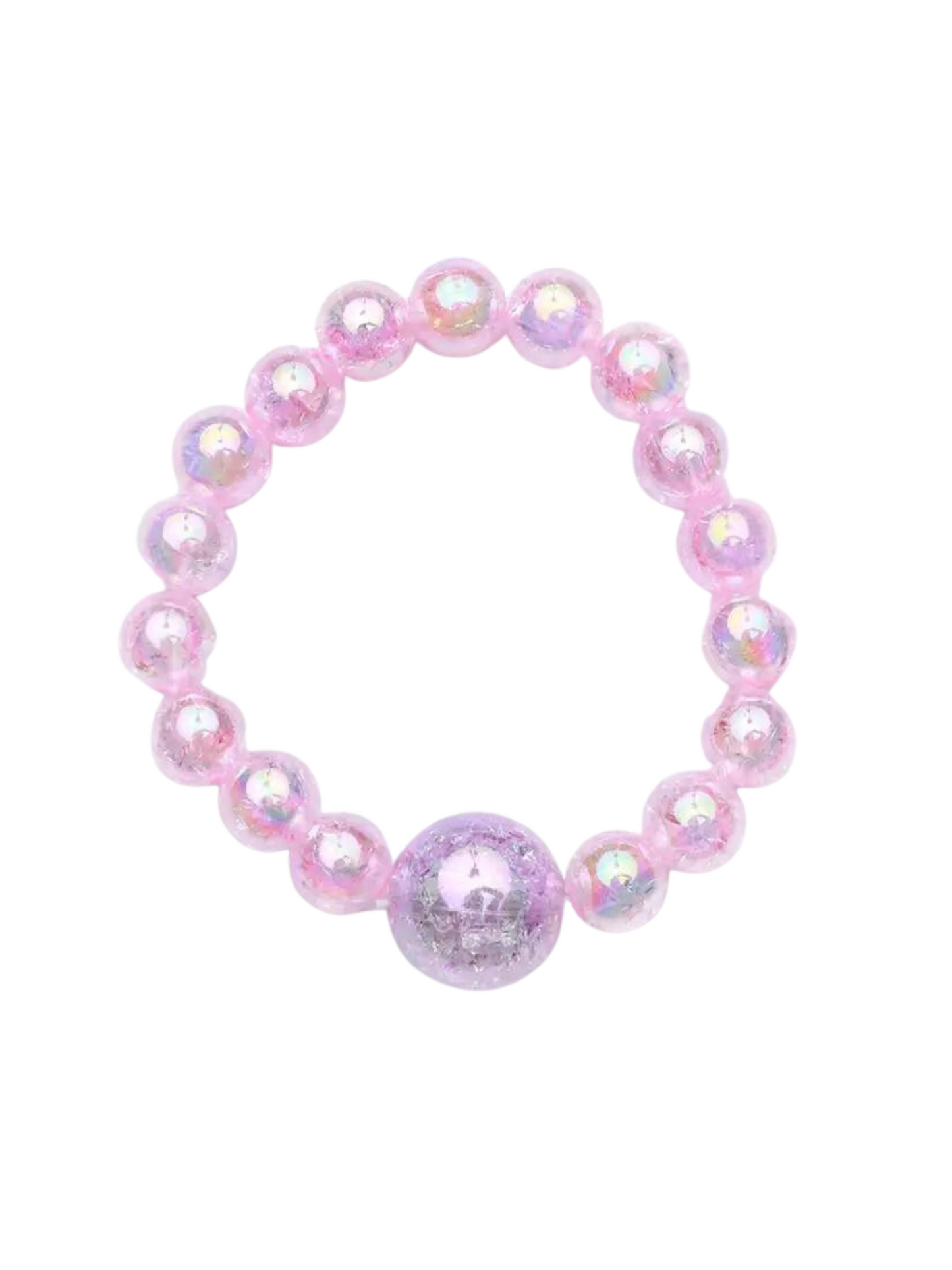 GIRLS SHIMMERY PINK PRINCESS BRACELET - THE LITTLE EAGLE BOUTIQUE