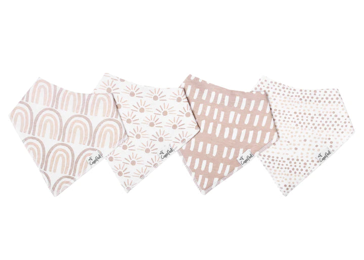 COPPER PEARL BANDANA BIBS IN BLISS