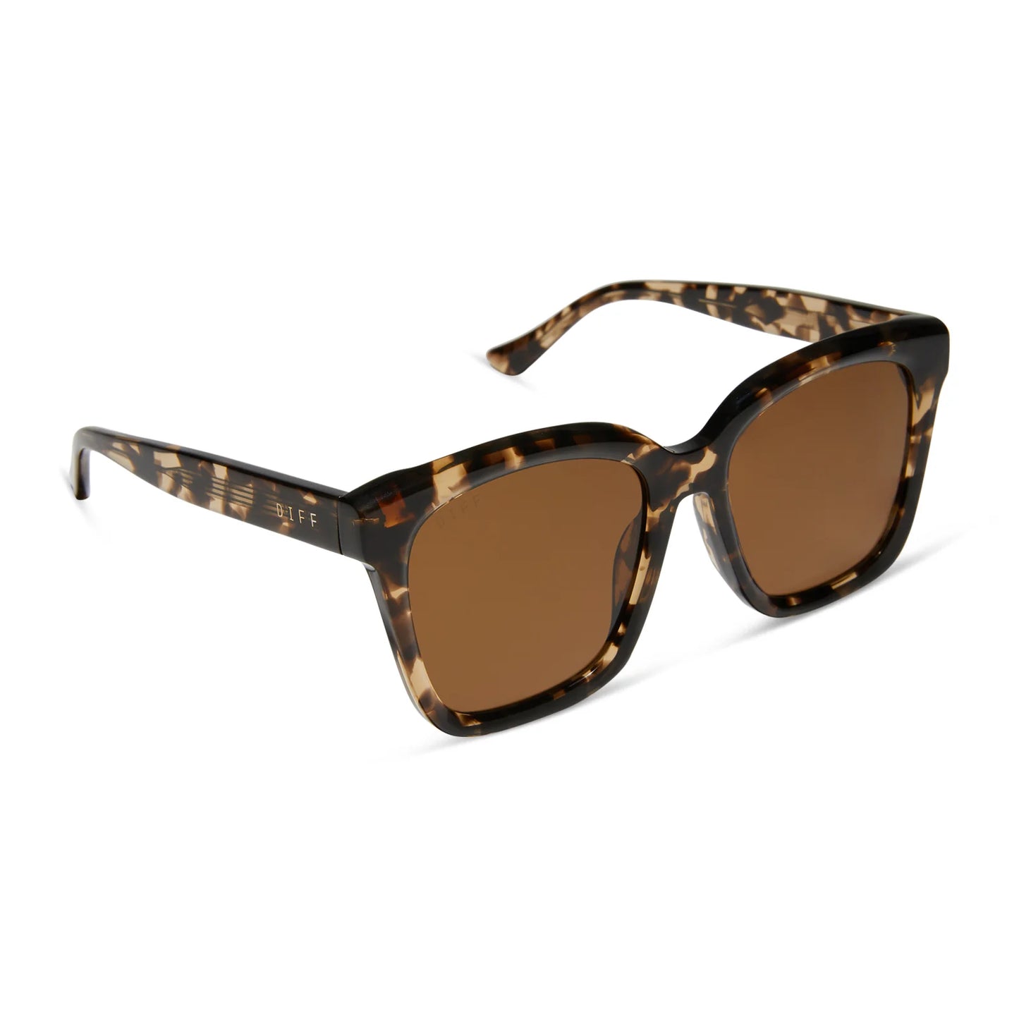 DIFF MEREDITH IN ESPRESSO TORTOISE BROWN