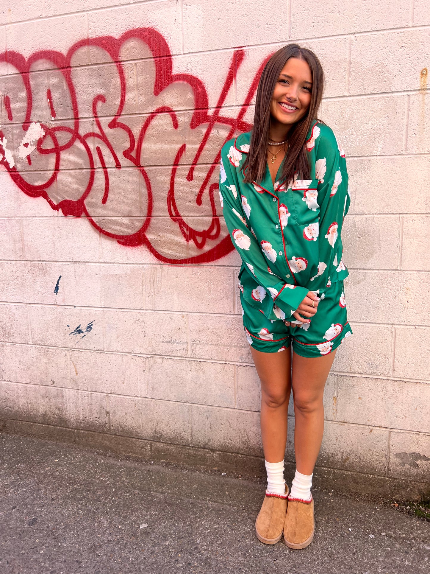 SANTA BABY PAJAMA SET - THE HIP EAGLE BOUTIQUE