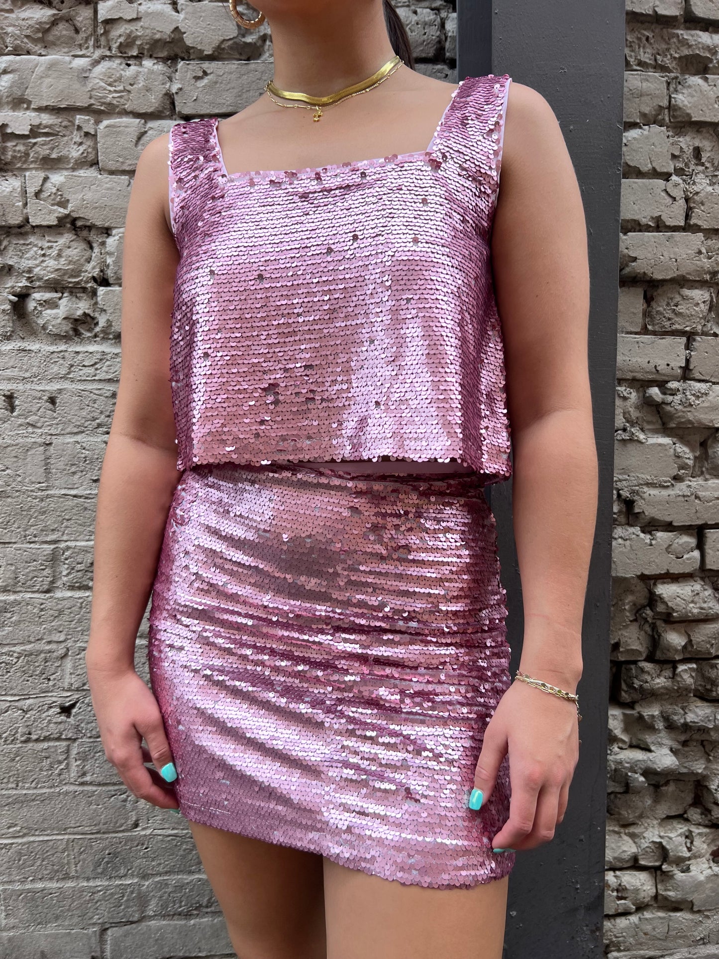 DISCO QUEEN SEQUIN MINI SKIRT