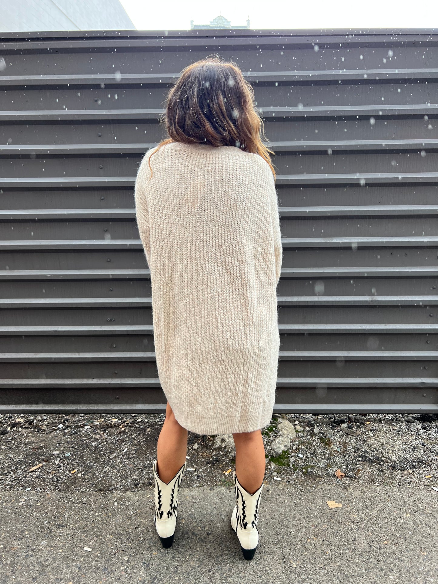 IMOGEN CARDI IN OATMEAL - THE HIP EAGLE BOUTIQUE