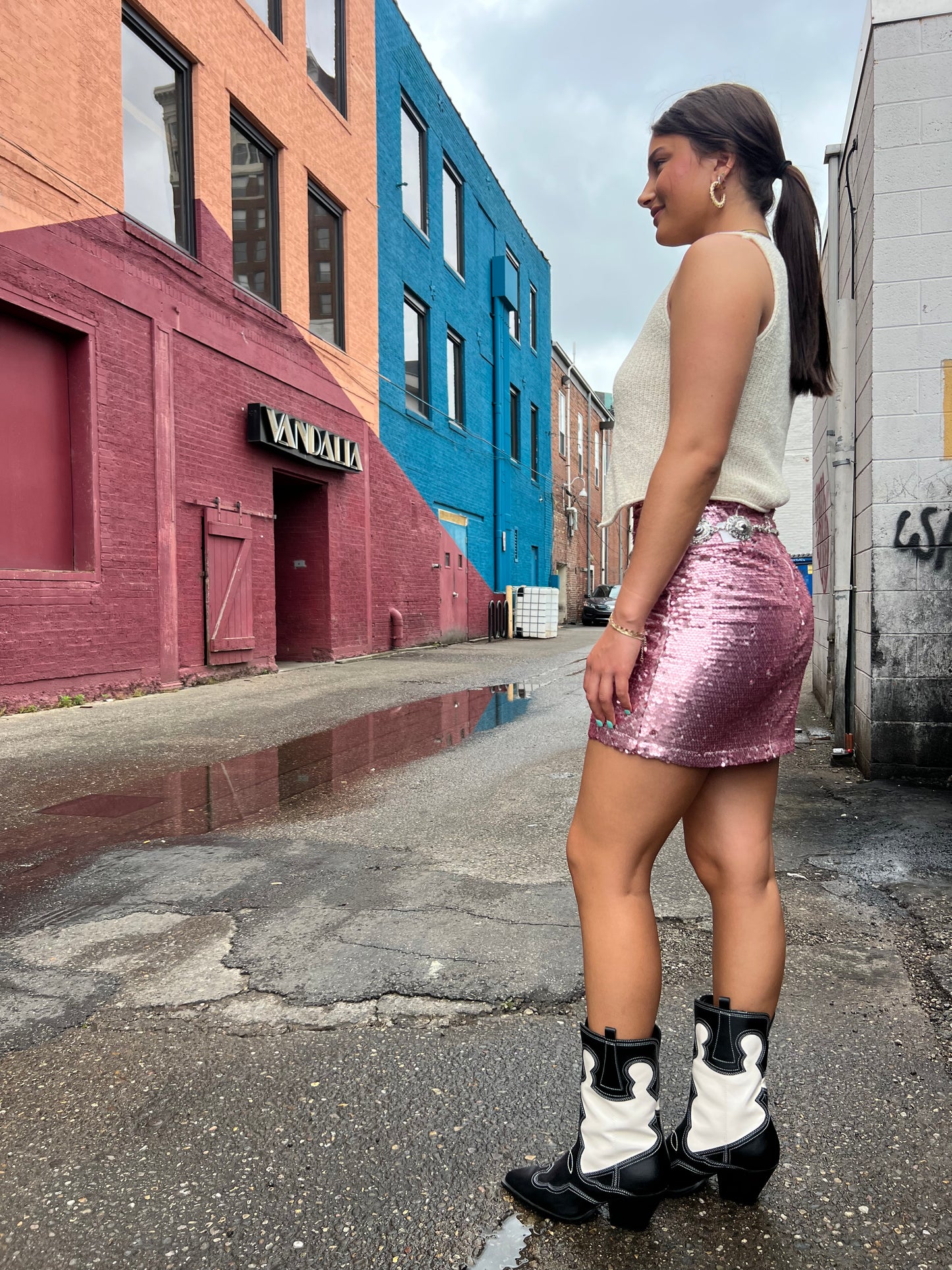 DISCO QUEEN SEQUIN MINI SKIRT