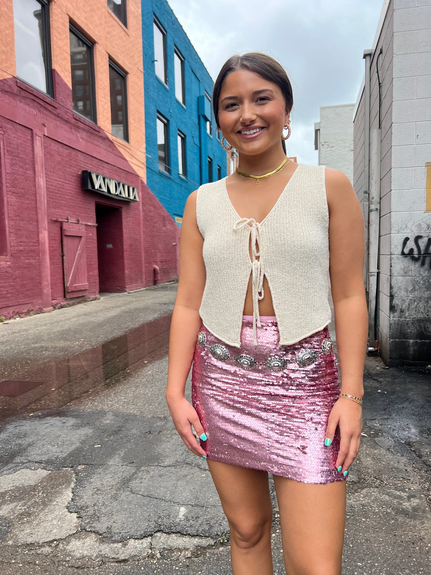 DISCO QUEEN SEQUIN MINI SKIRT