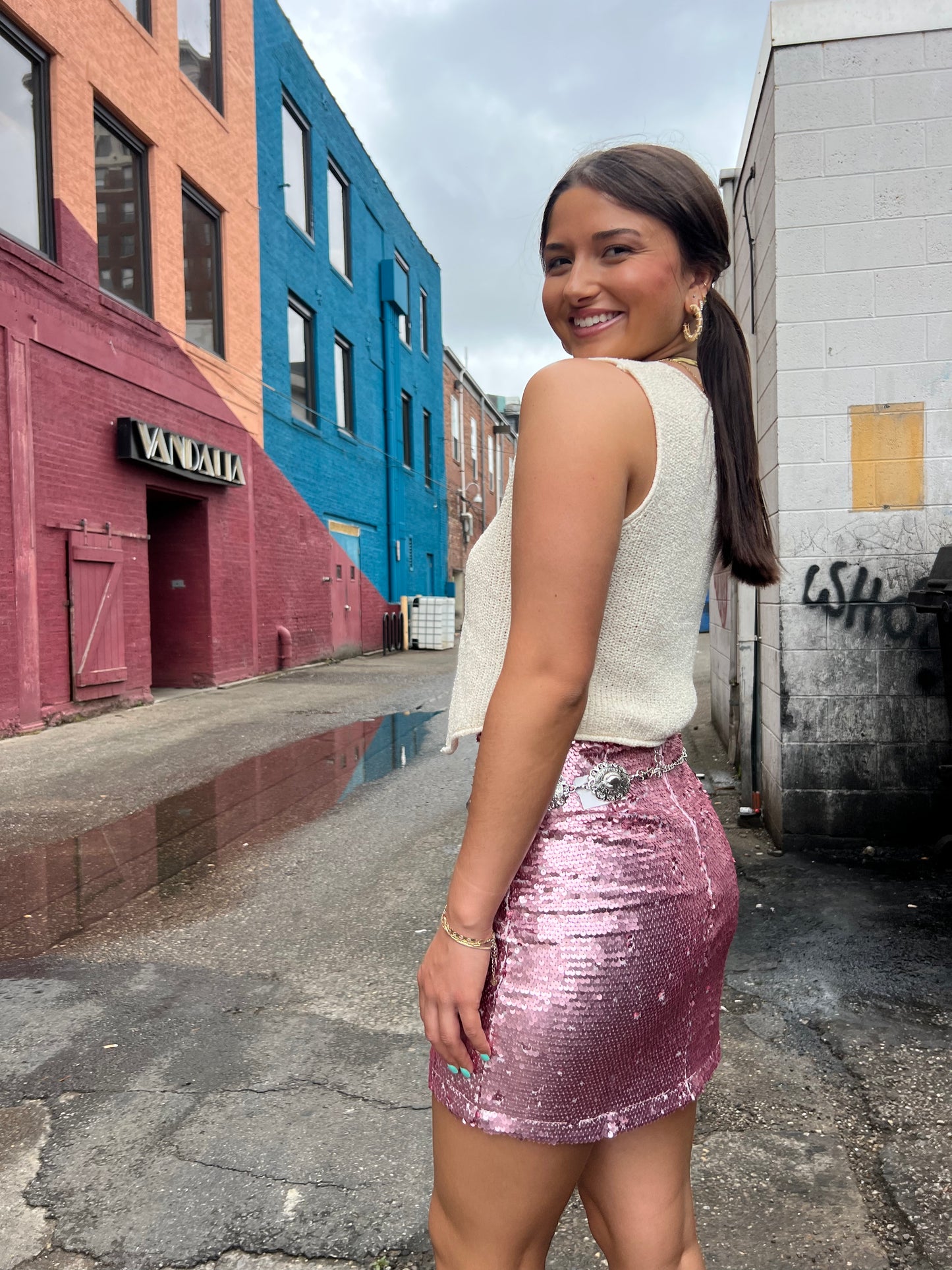 DISCO QUEEN SEQUIN MINI SKIRT