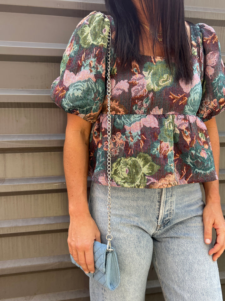 tapestry floral top