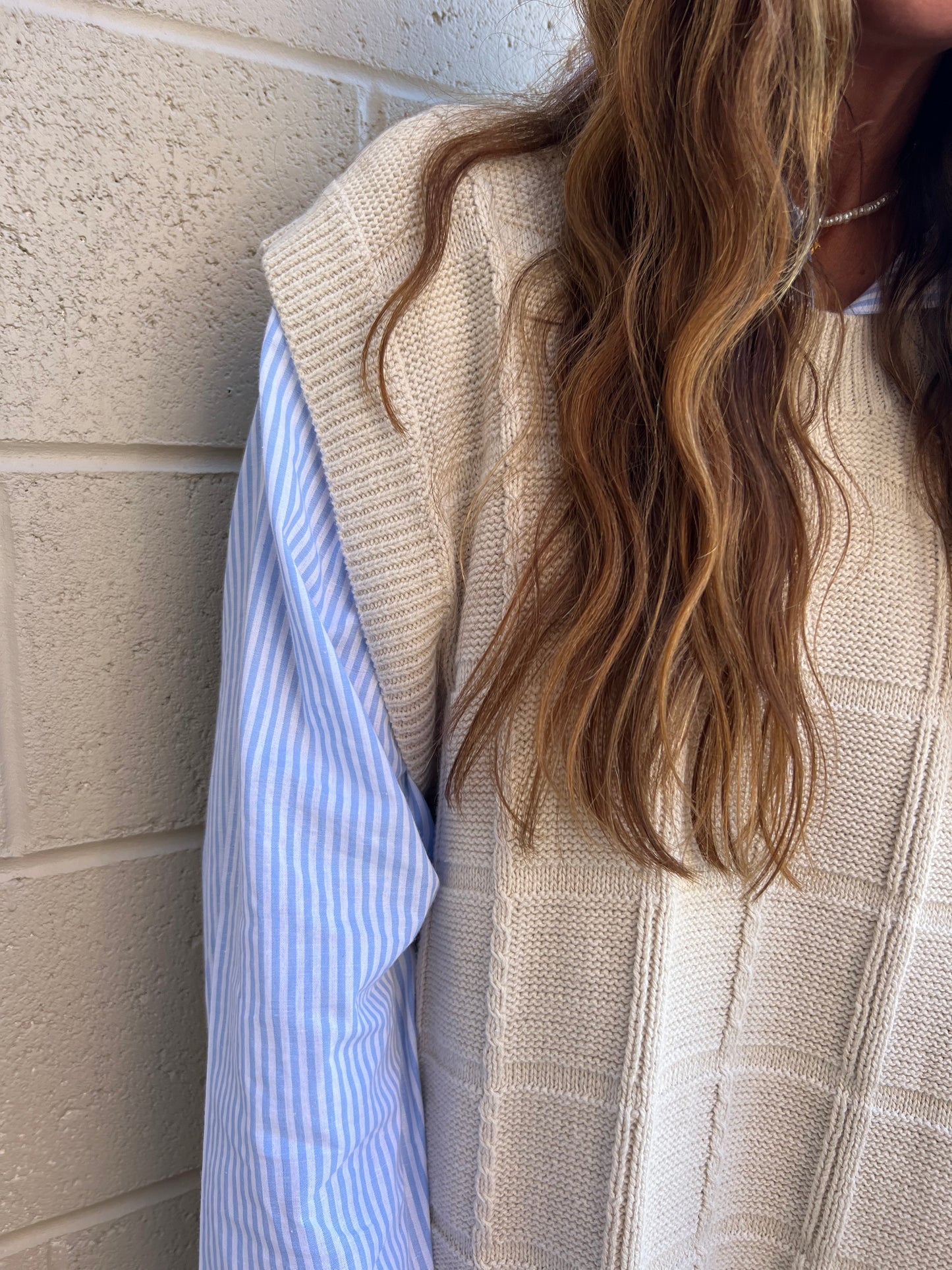 AUTUMN IVORY KNIT VEST MINI DRESS - THE HIP EAGLE BOUTIQUE