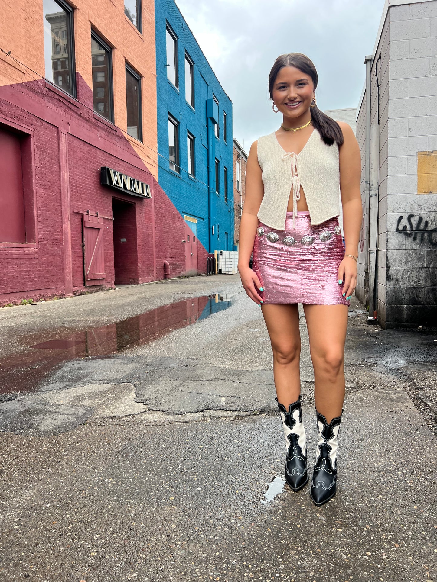 DISCO QUEEN SEQUIN MINI SKIRT
