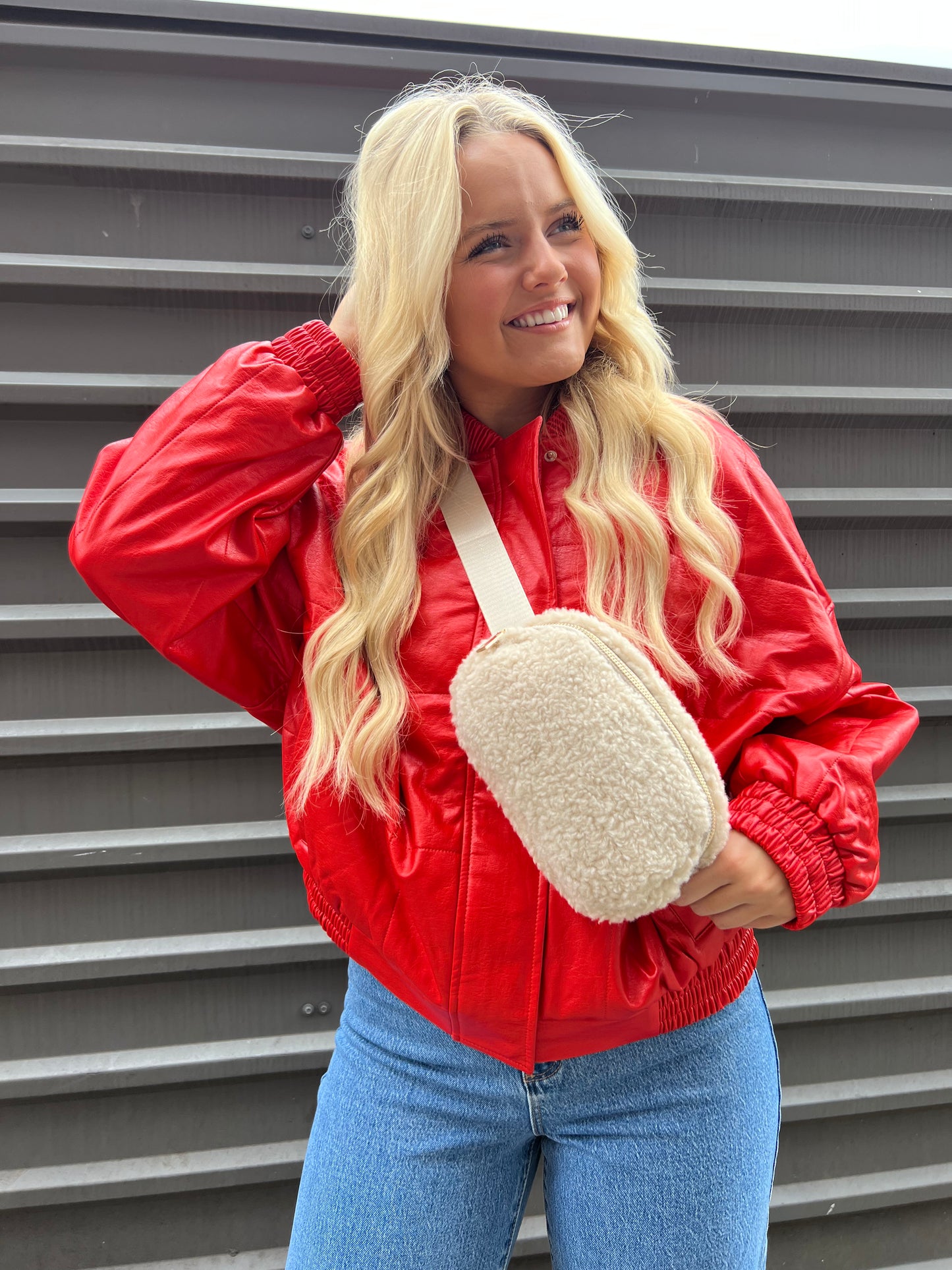 FRNCH RITA JACKET IN ROGUE RED - THE HIP EAGLE BOUTIQUE