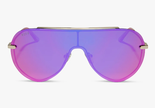 DIFF IMANI SUNNIES IN GOLD PINK RUSH