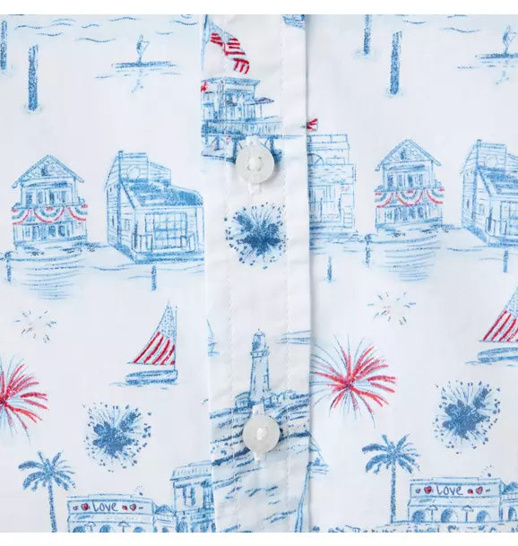 THE POPLIN SHIRT X WHITE AMERICANA TOILE