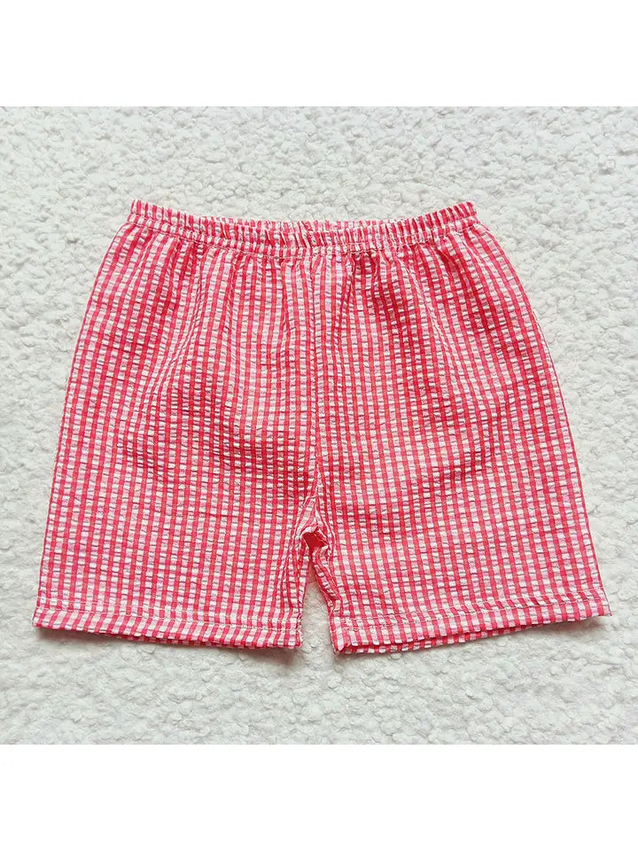 SEERSUCKER PLAID SHORTS