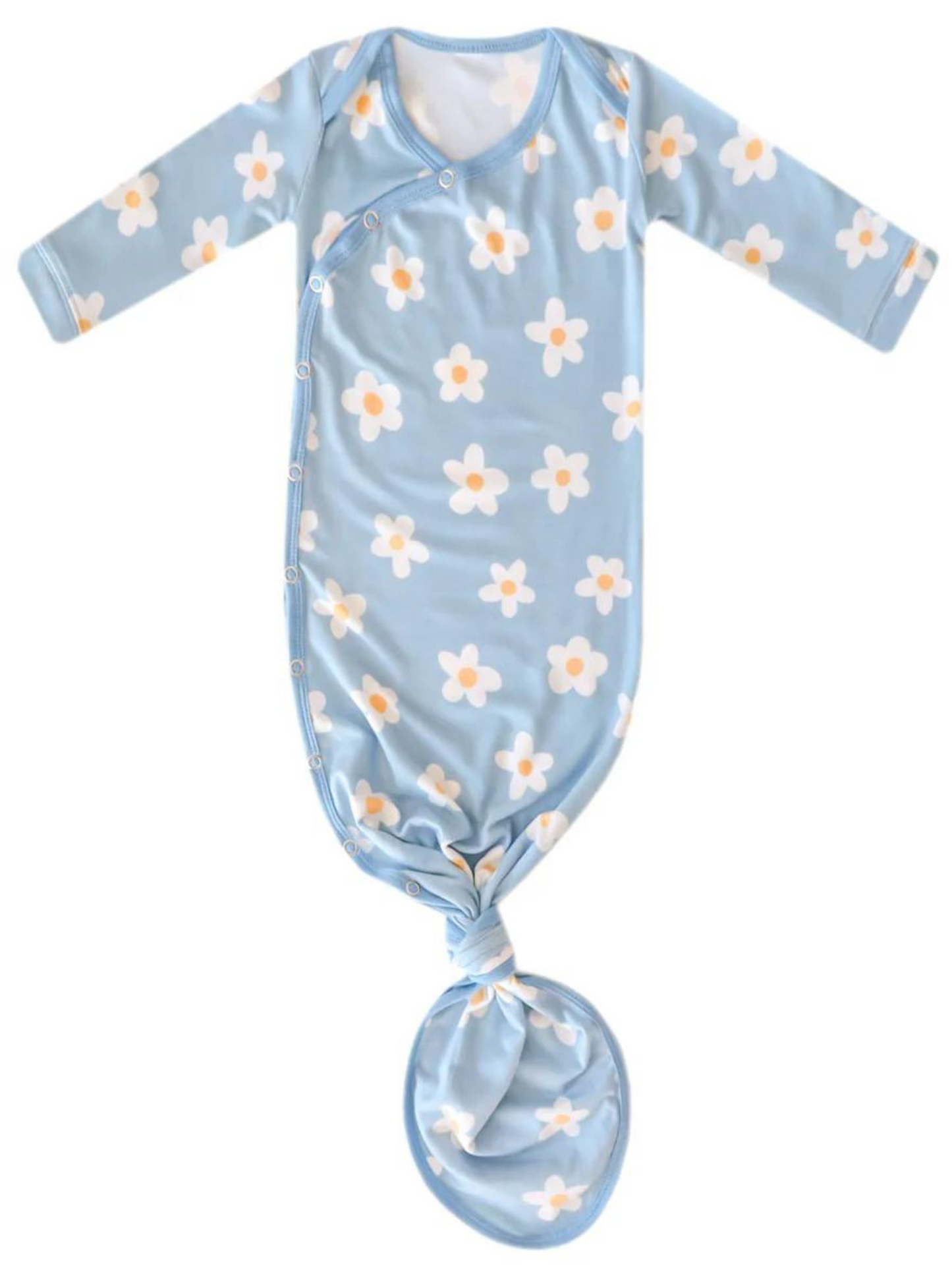 COPPER PEARL NEWBORN KNOTTED GOWN IN DELLA