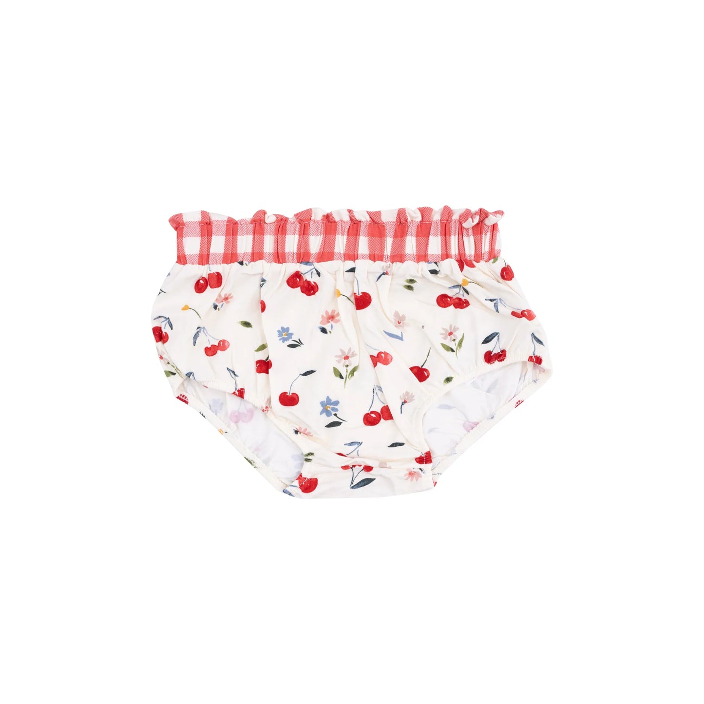 SMOCKED RUFFLE TOP & BLOOMER X WATERCOLOR CHERRIES