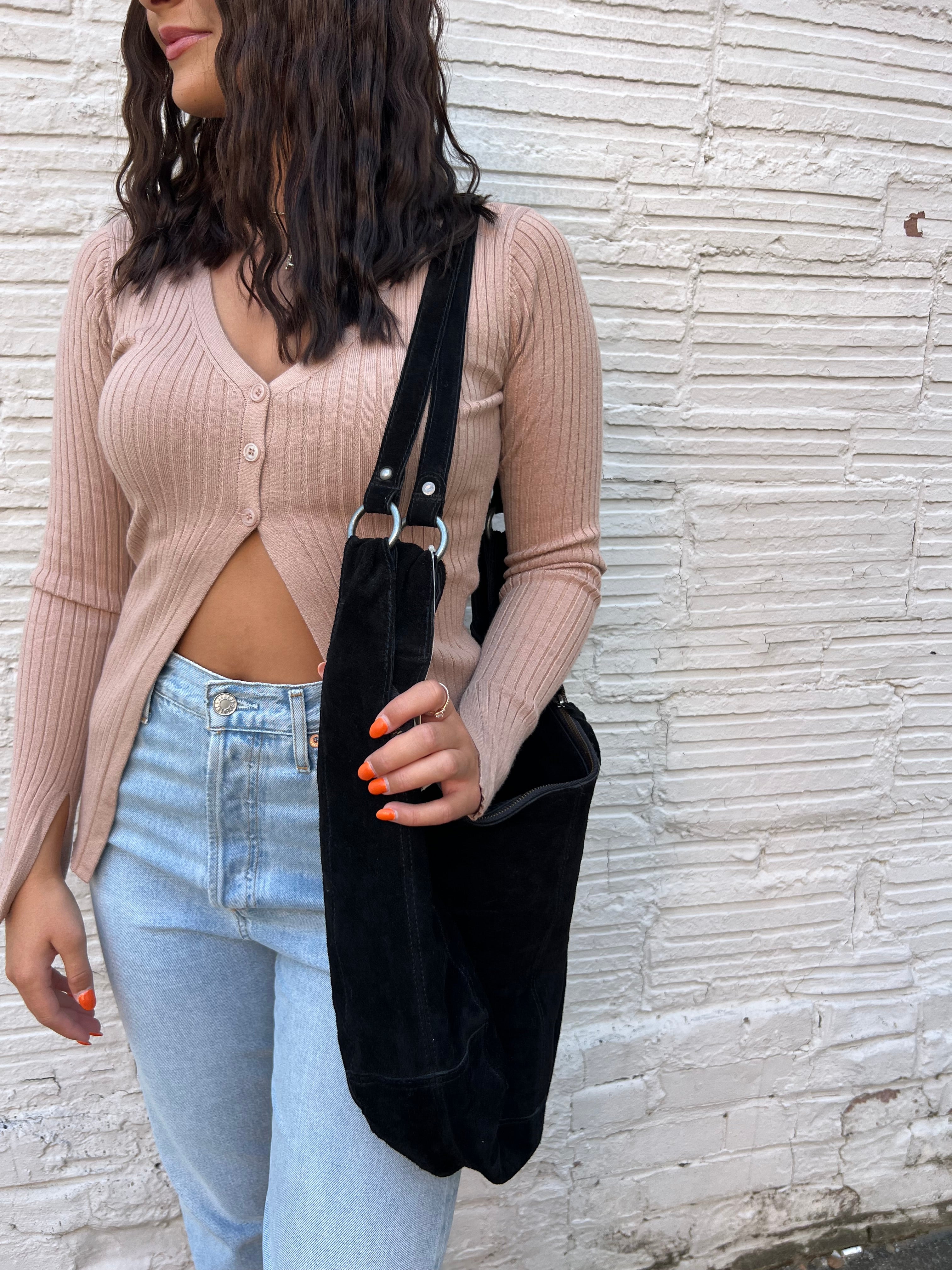 Free People TheClothesRak Roma Suede Tote