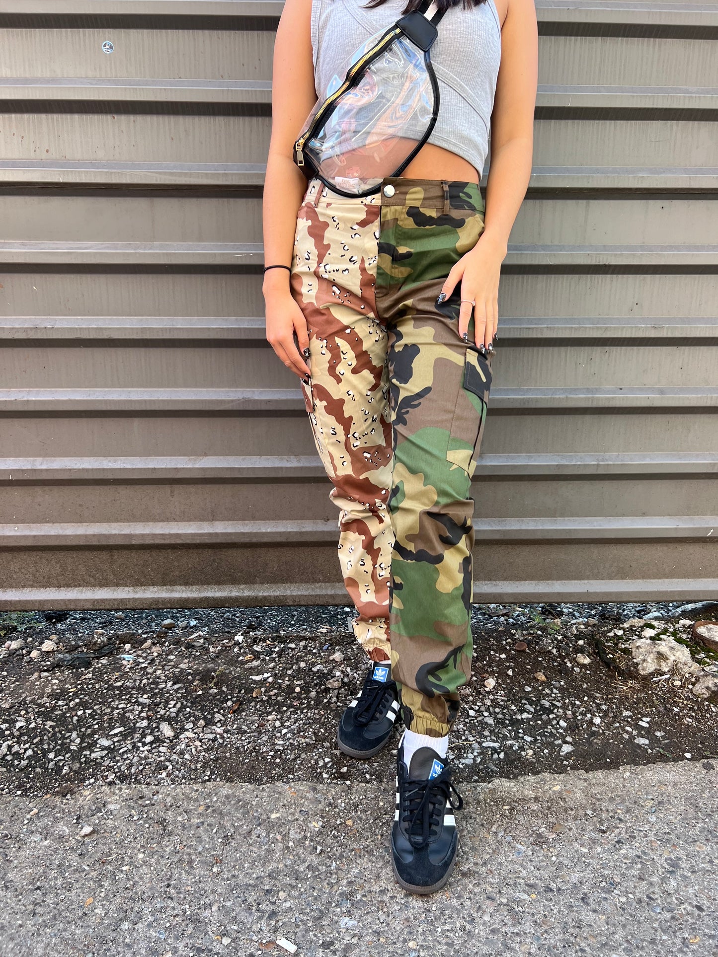 TWO TONE CAMO PANTS - THE HIP EAGLE BOUTIQUE