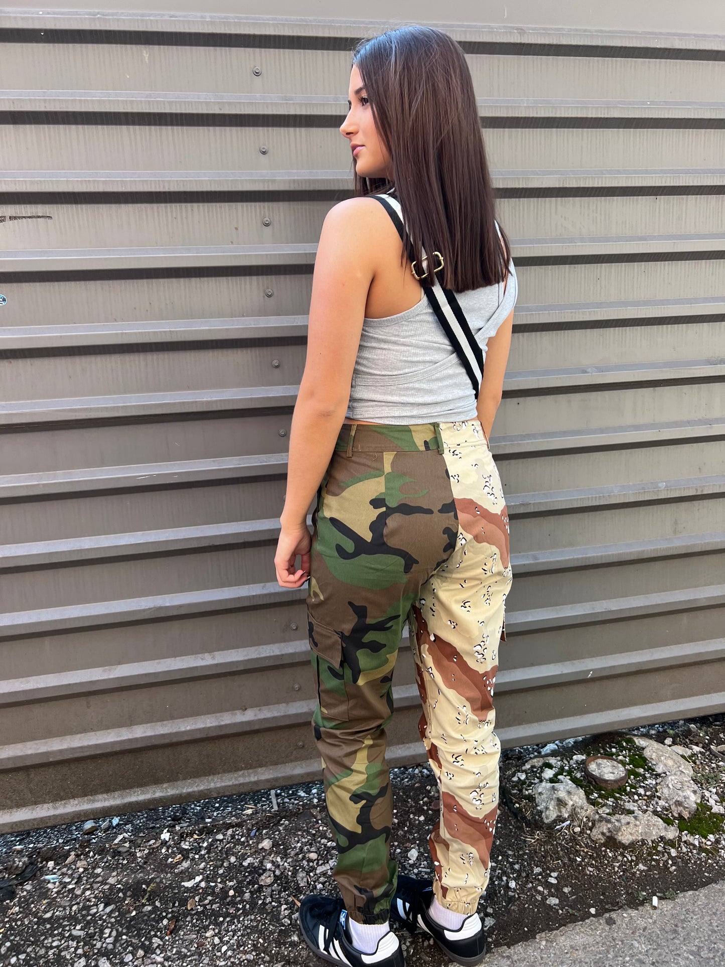 TWO TONE CAMO PANTS - THE HIP EAGLE BOUTIQUE