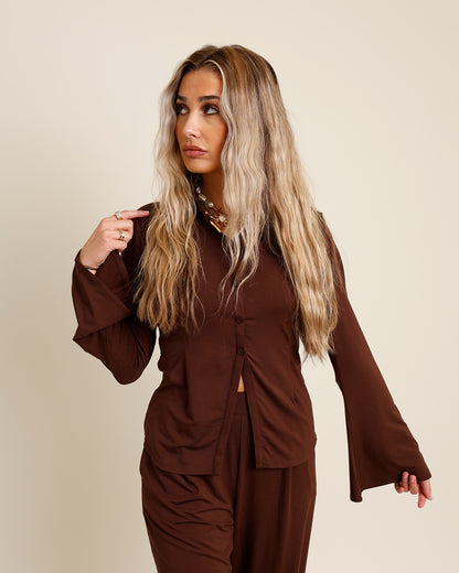 ESPRESSO BUTTON DOWN