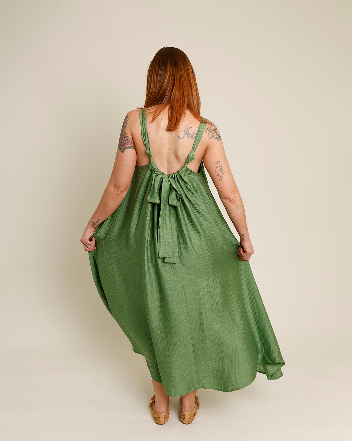 FRNCH LAURIA TWIST STRAP TEXTURED MAXI DRESS