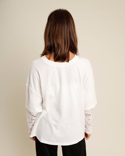 LACE ABOUT IT TEE