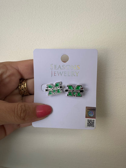 MARSHALL ENAMEL STUD EARRINGS