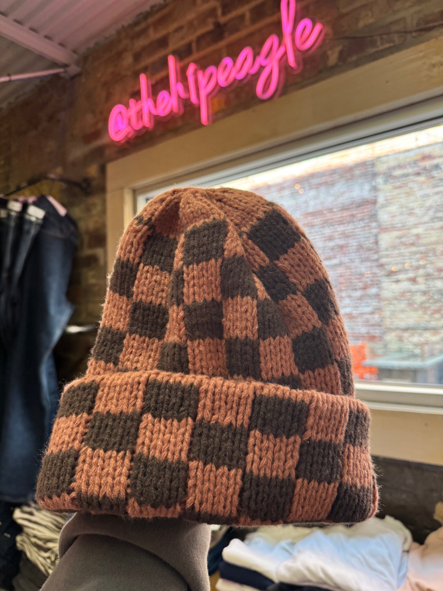 CHECKERED BEANIES