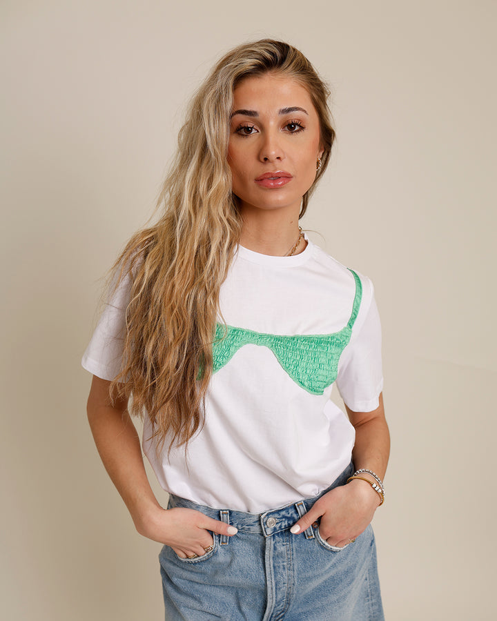 READY FOR A SWIM TEE X GREEN