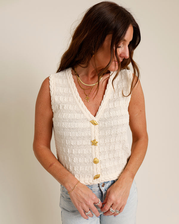 LINE AND DOT SANDY SHORES SWEATER VEST