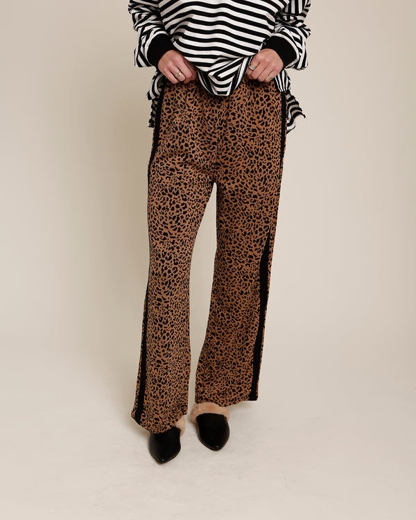 LEOPARD TRACK PANTS