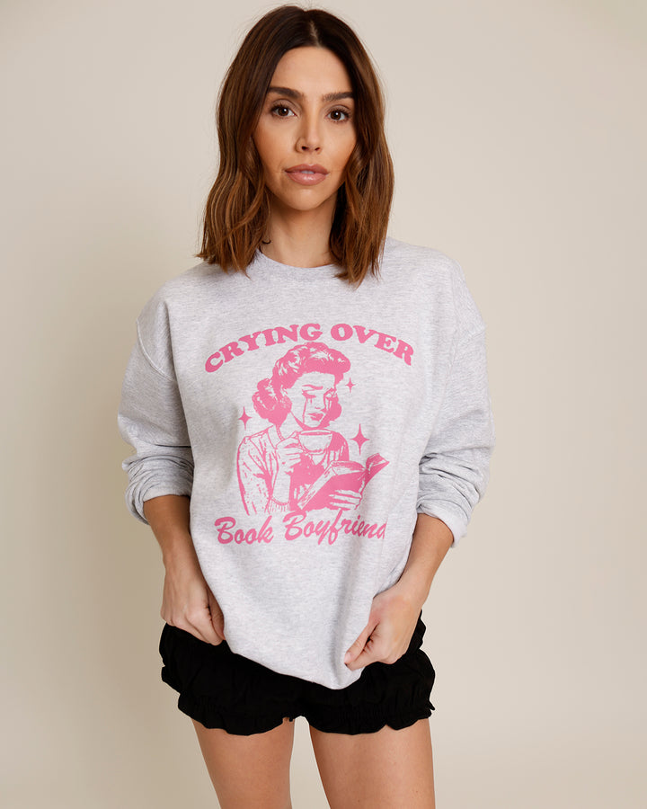 BOOK BOYFRIEND CREWNECK SWEATSHIRT