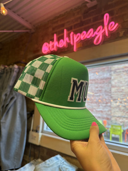 STADIUM CHECK TRUCKER HAT