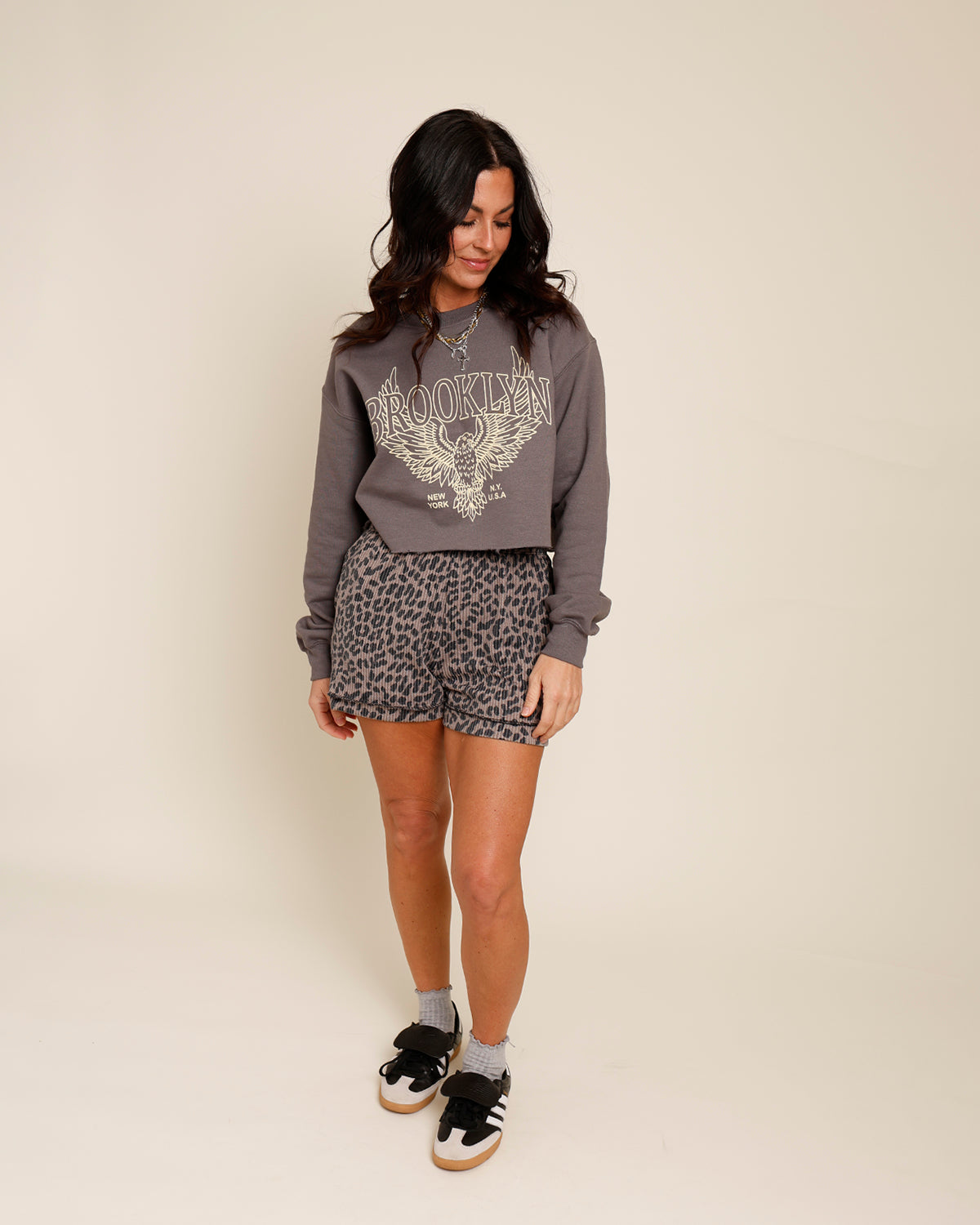 SUZIE LEOPARD PRINT SHORTS