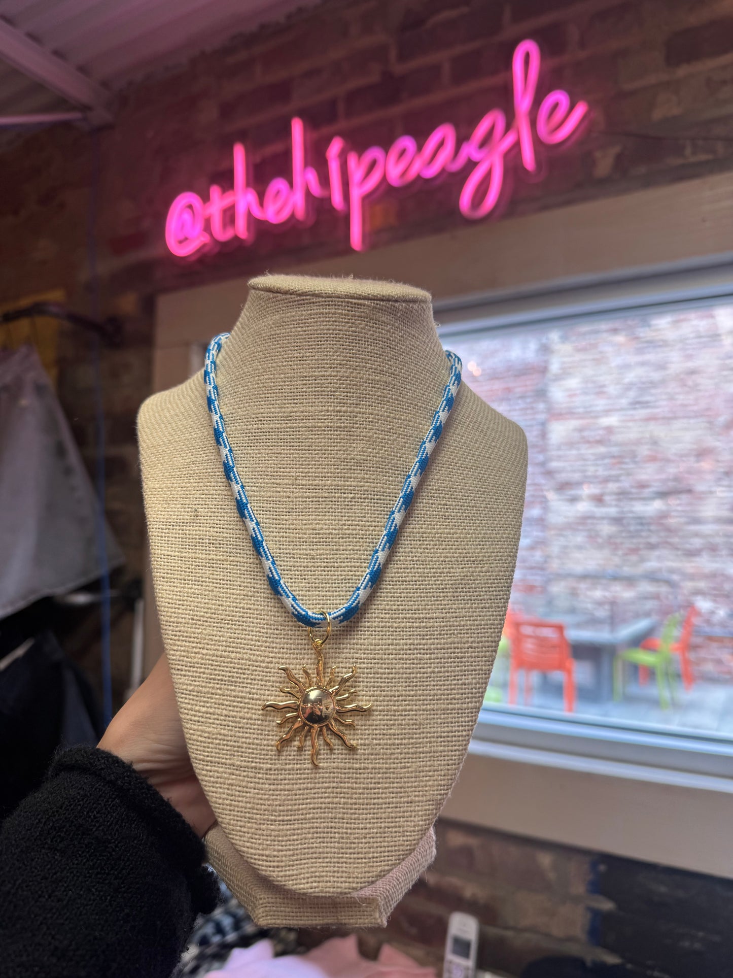SUNBEAM CORD NECKLACE