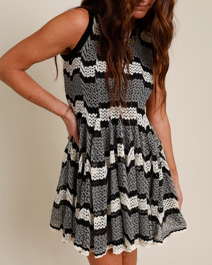 GENESIS CROCHET MINI DRESS