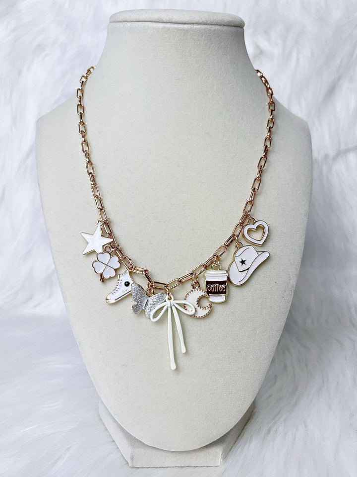 MARSHMALLOW CHARM NECKLACE