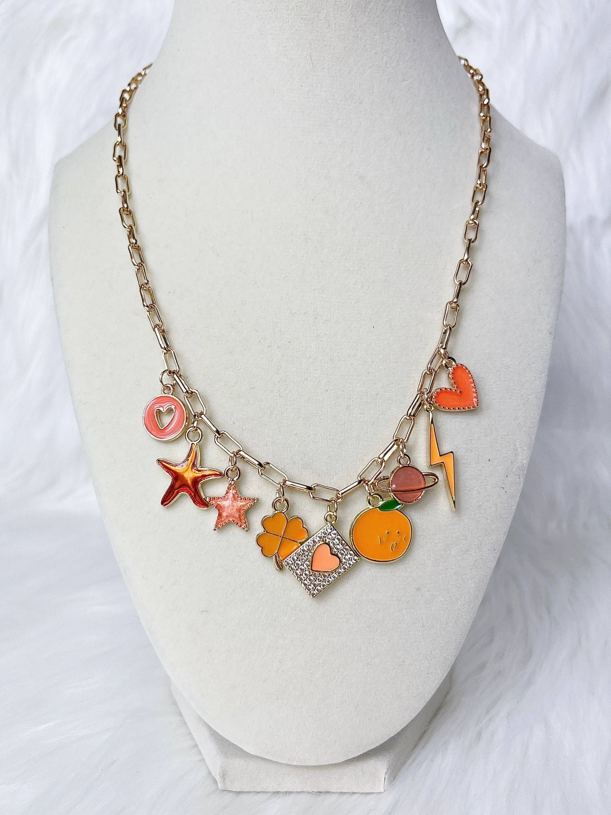 DREAMSICLE CHARM NECKLACE