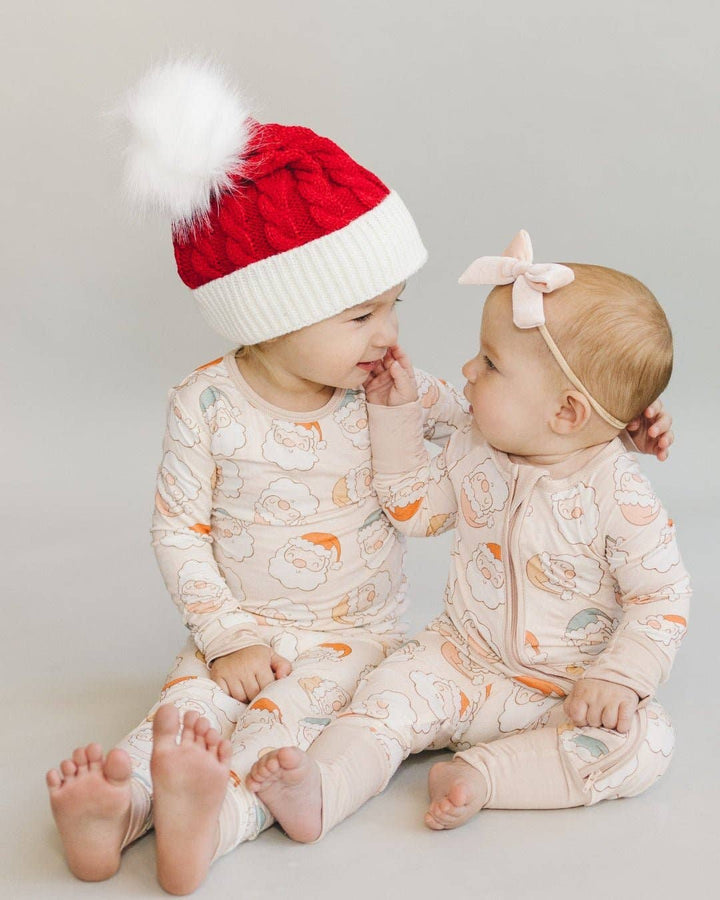 CHEERFUL SANTA ZIP ONESIE