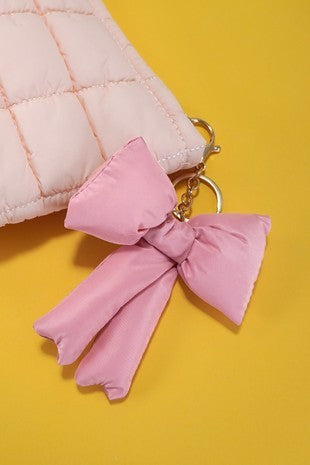 PUFFY BOW BAG CHARM