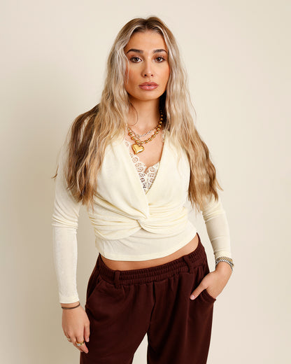 TIMELESS TWIST TOP X BUTTER YELLOW