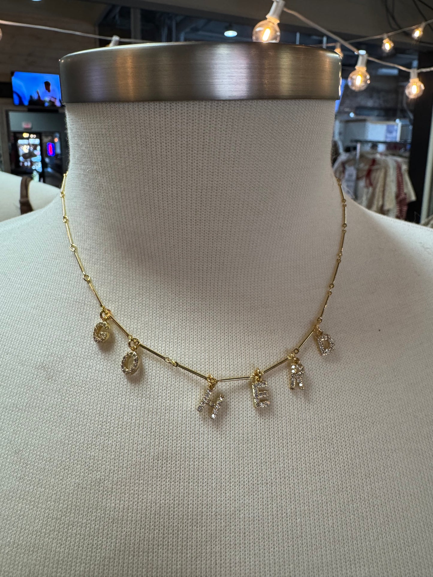 GO HERD NECKLACE X RHINESTONE