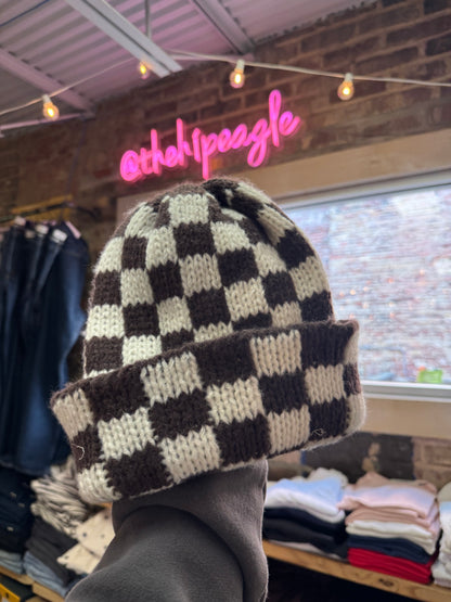 CHECKERED BEANIES