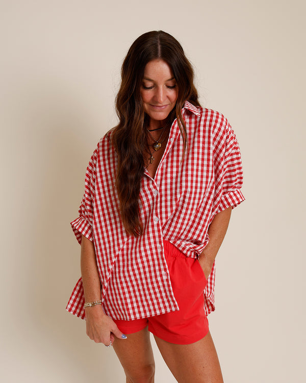 RITTER PARK GINGHAM TOP