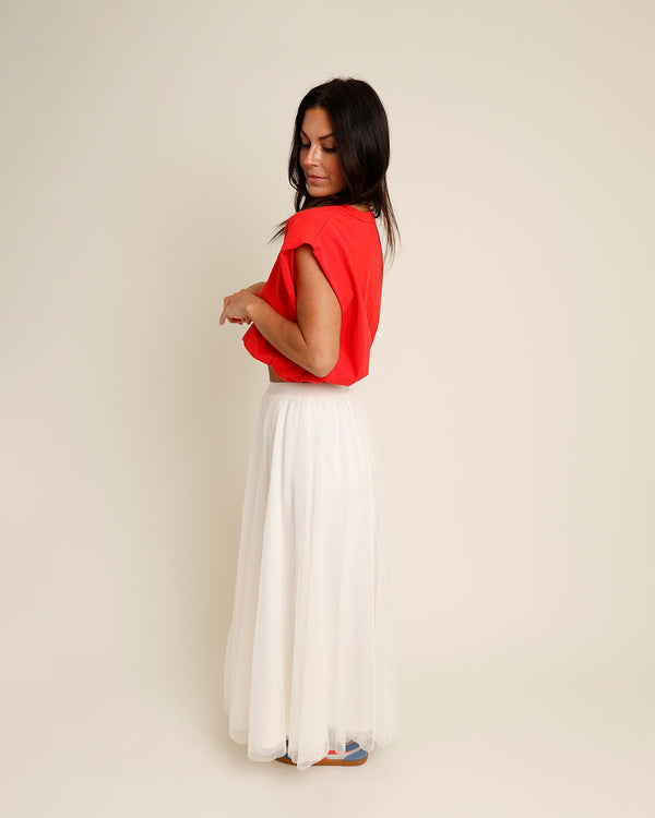 NIGHTS LIKE THIS MUSCLE TEE X RED