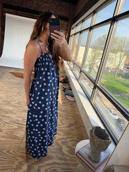 LUNA POLKA DOT MAXI DRESS
