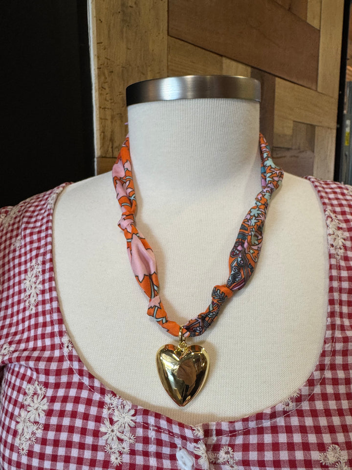 LUCY RIBBON HEART NECKLACE
