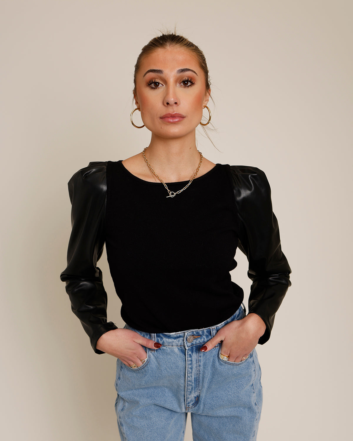 GLASS HEART LONG SLEEVE TOP