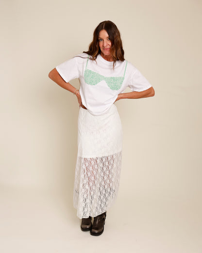 BONDI SMOCKED BIKINI TOP SHIRT