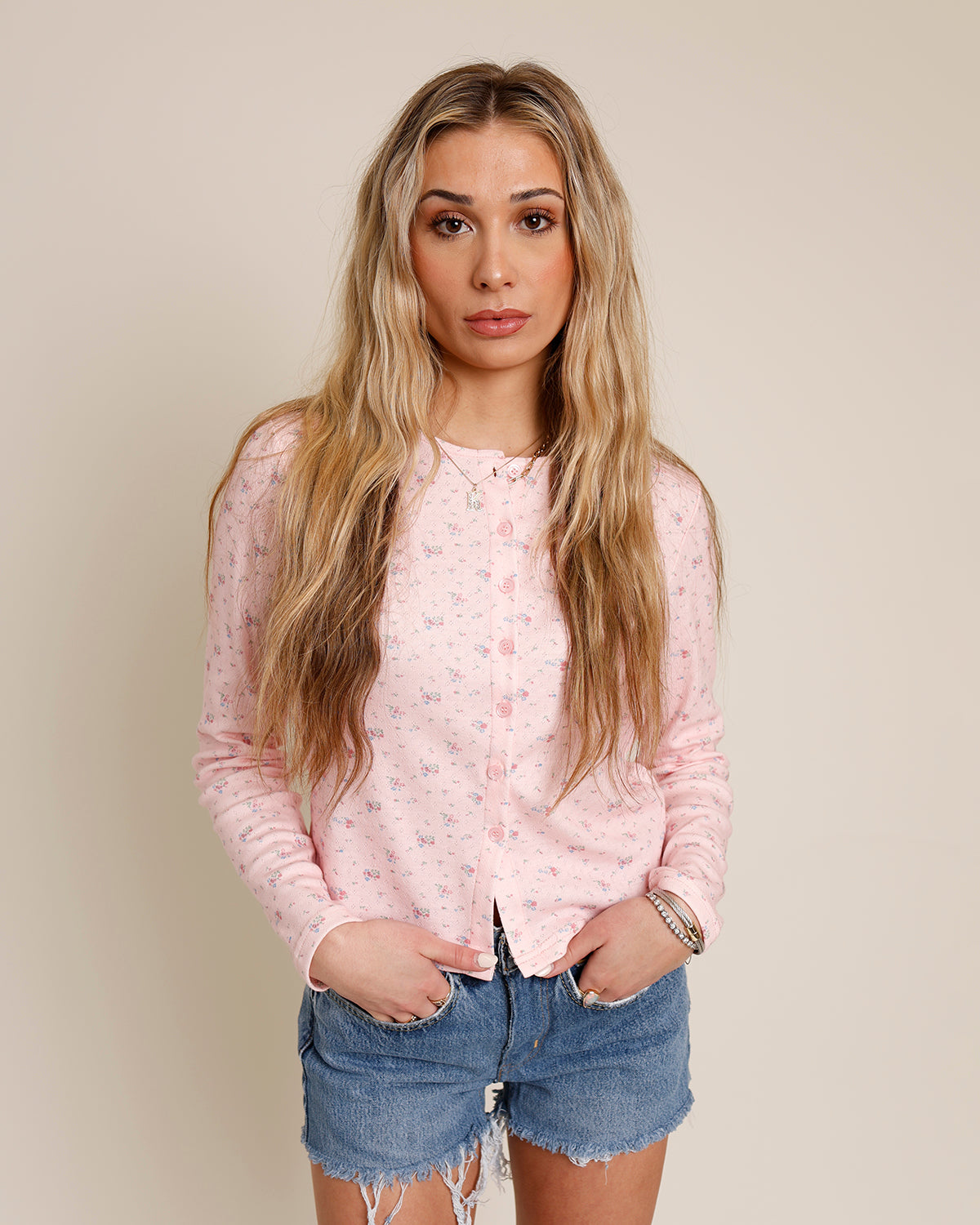 FLEUR POINTELLE CARDIGAN